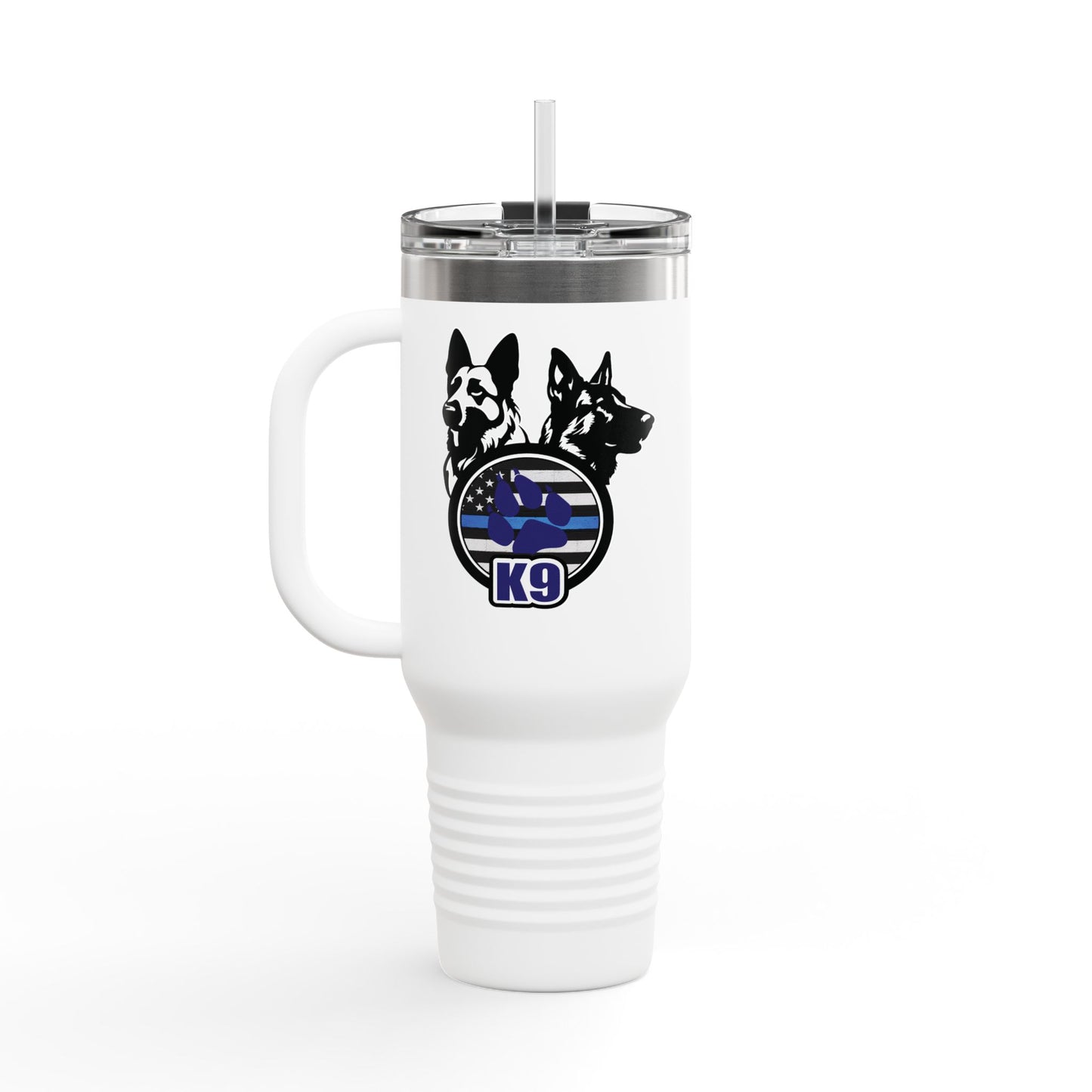 40oz K9 Thin Blue Line Tumbler – Insulated, Durable & Built for Duty