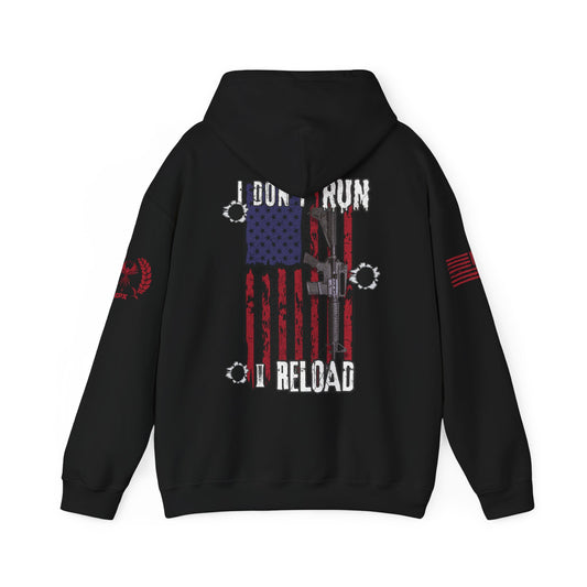 Black I Dont Run, I Reload Unisex Hoodie