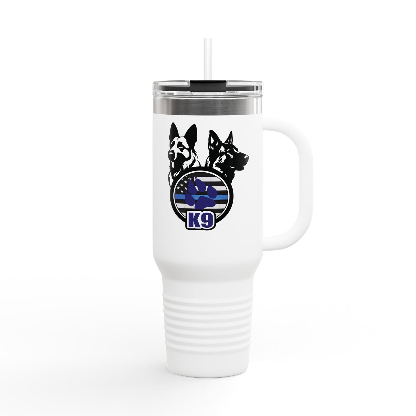 40oz K9 Thin Blue Line Tumbler – Insulated, Durable & Built for Duty