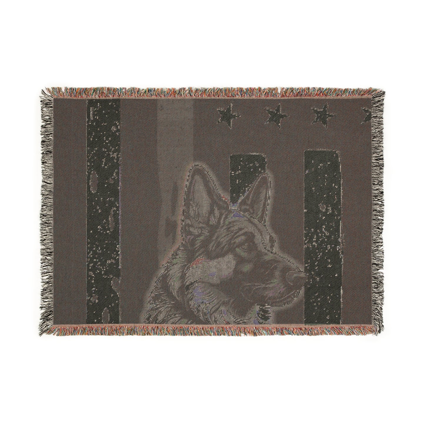 K9 Thin Blue Line Woven Blanket