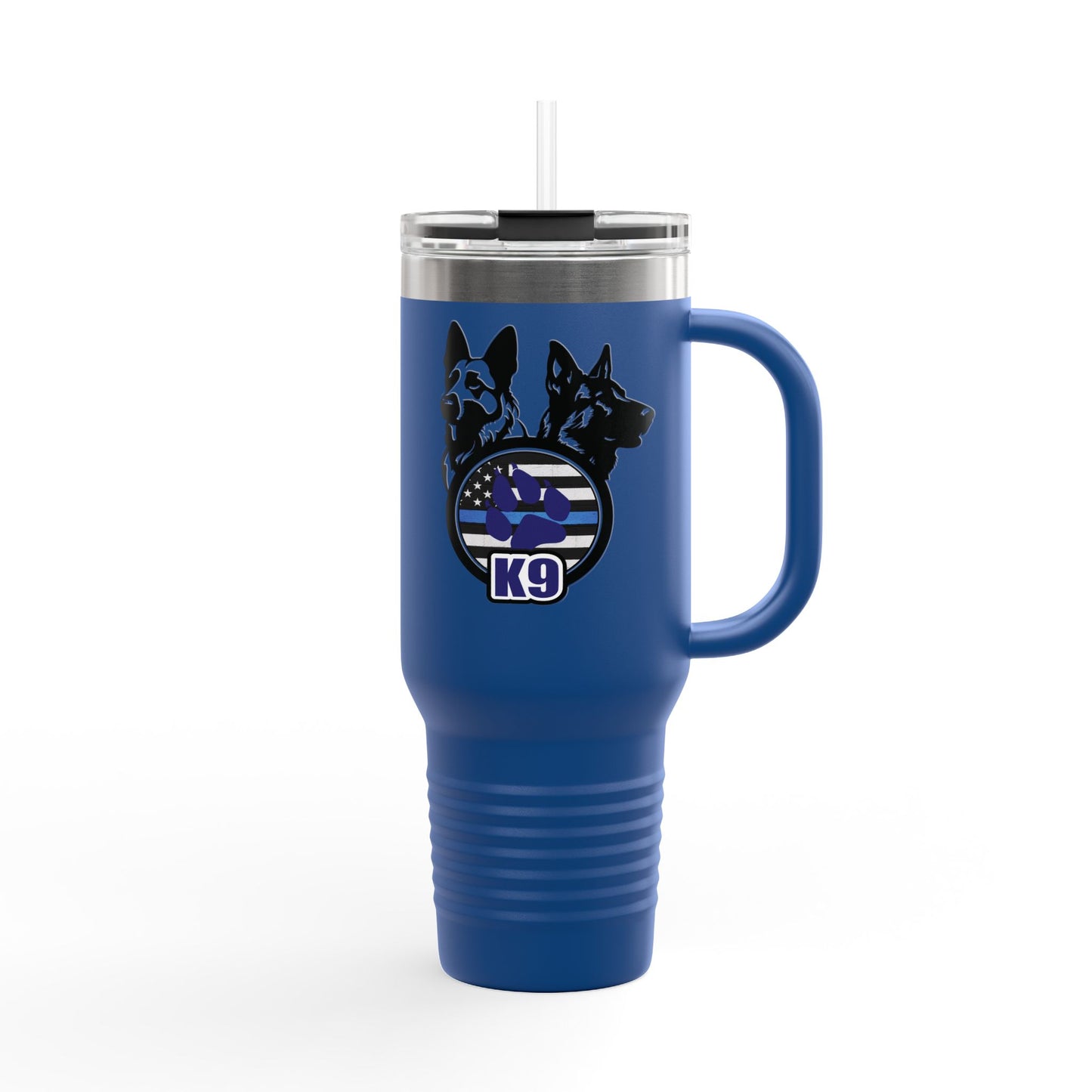 40oz K9 Thin Blue Line Tumbler – Insulated, Durable & Built for Duty