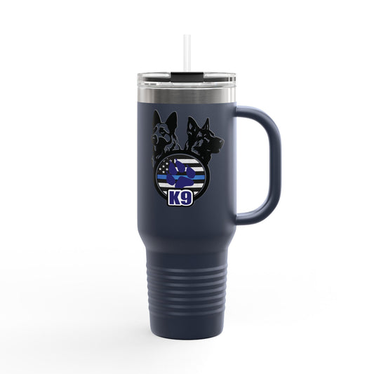 40oz K9 Thin Blue Line Tumbler – Insulated, Durable & Built for Duty