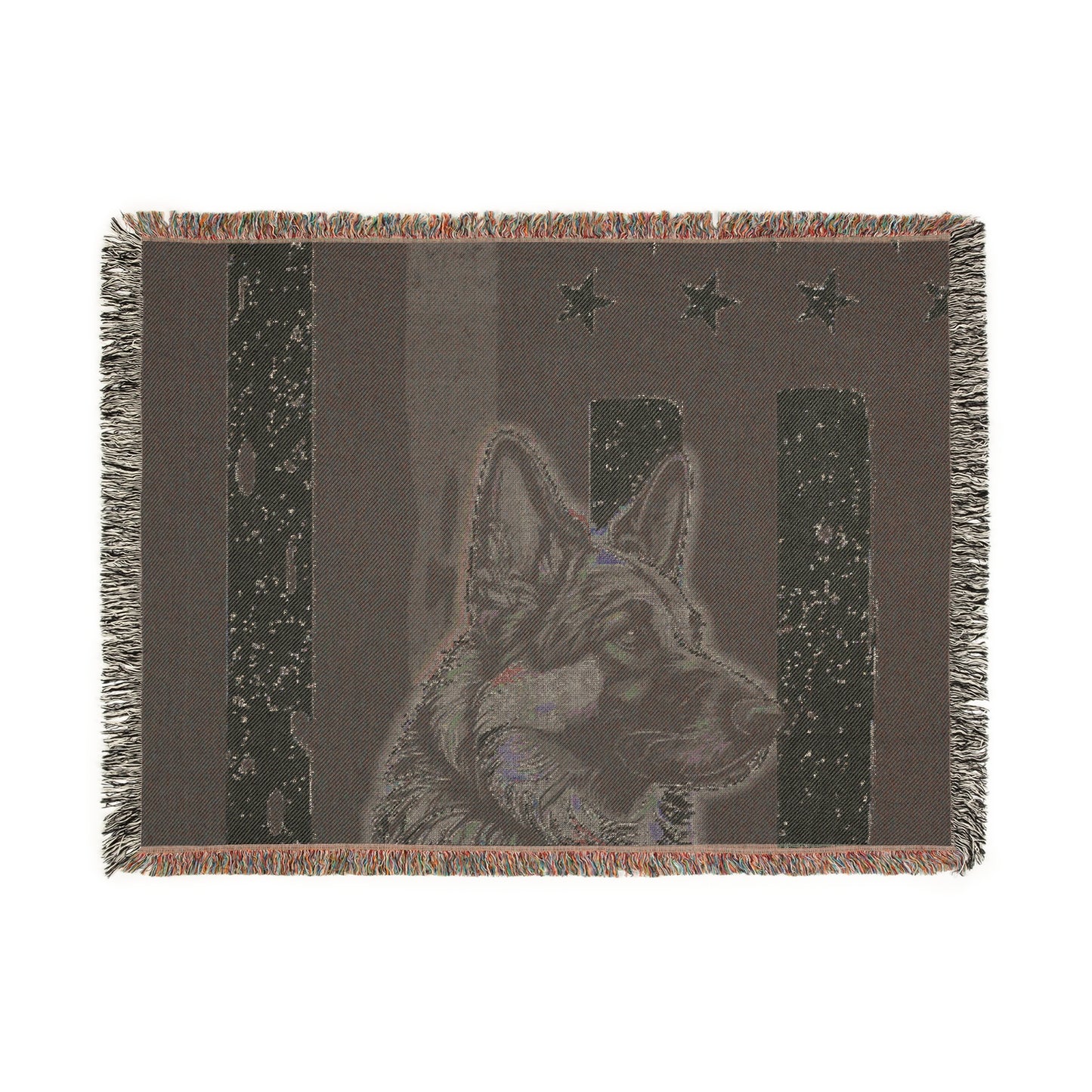 K9 Thin Blue Line Woven Blanket