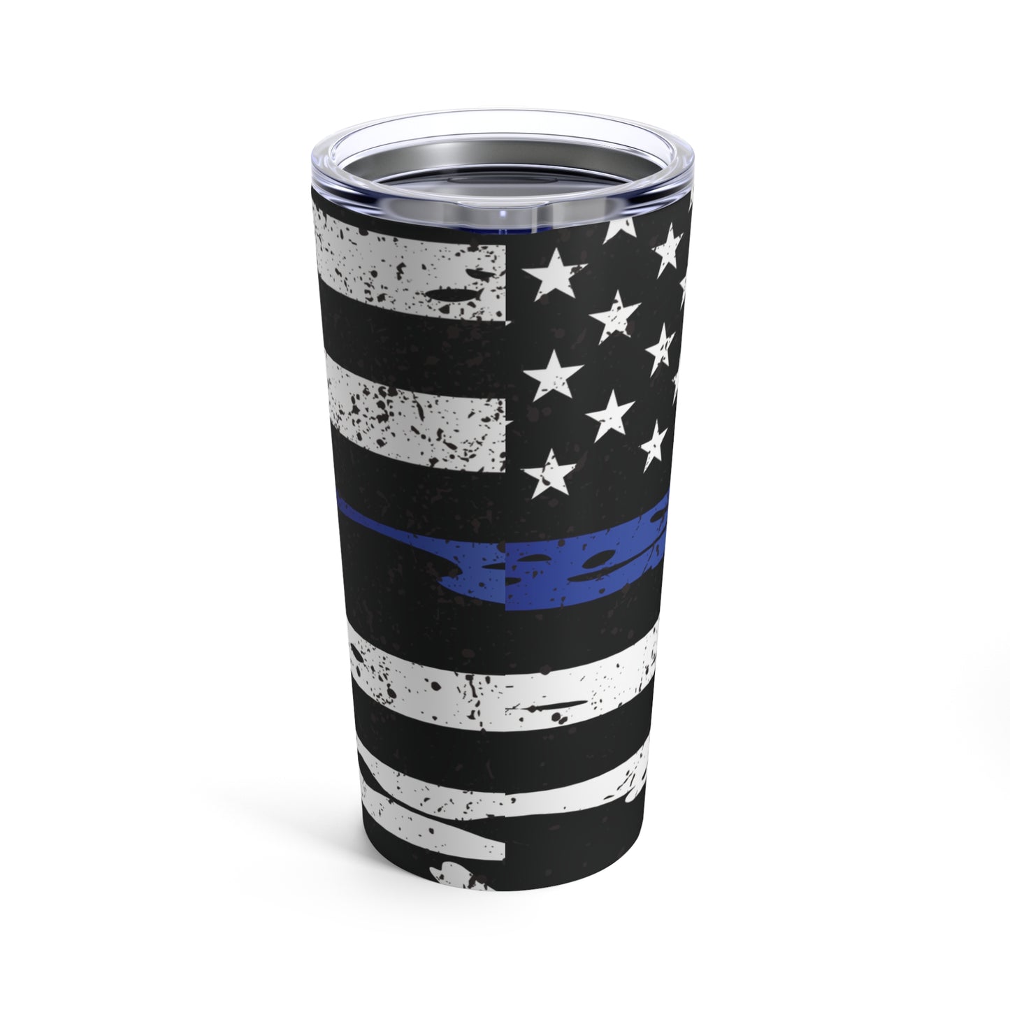 Thin Blue Line American Flag 20oz Stainless Steel Tumbler