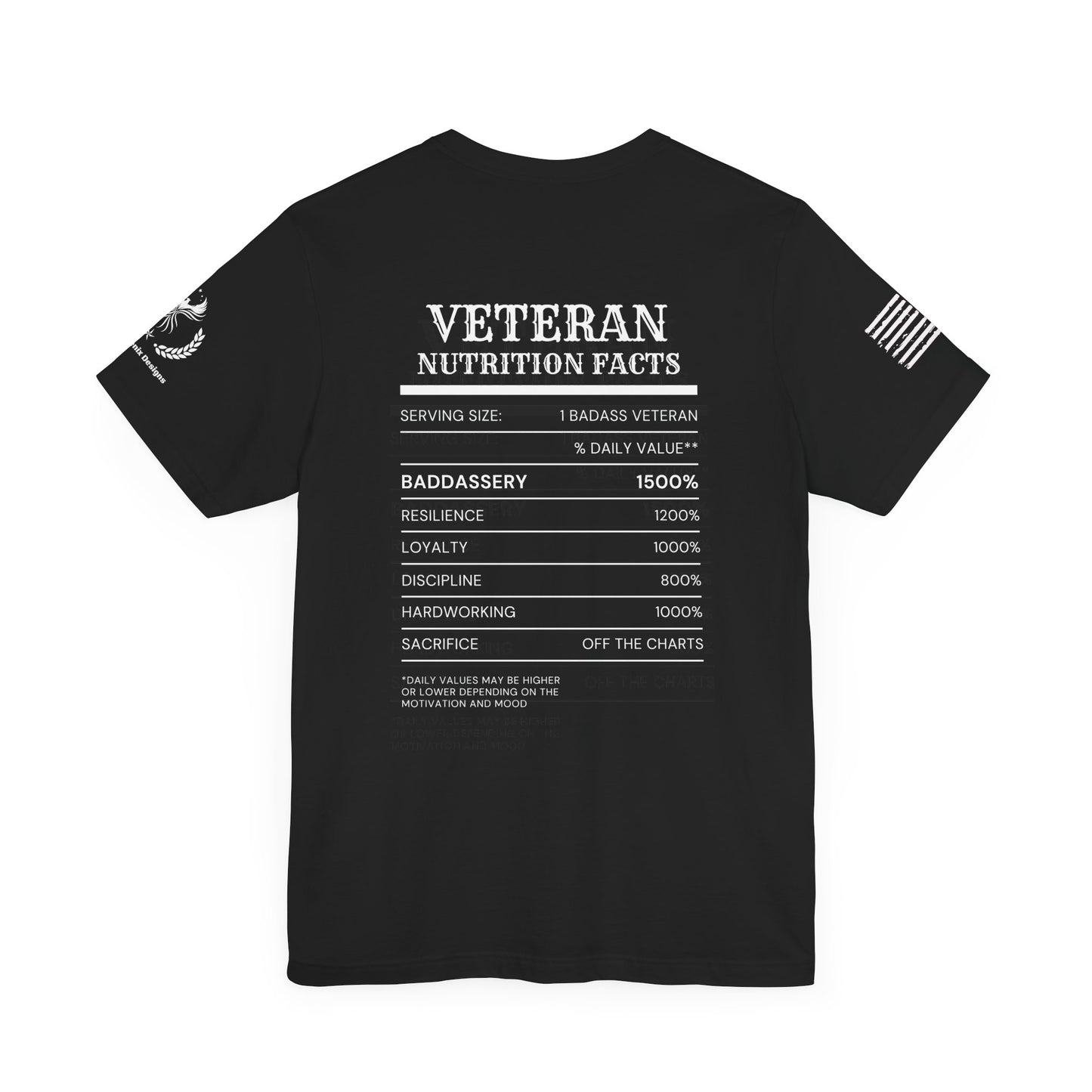 Veteran Nutrition Facts Tee