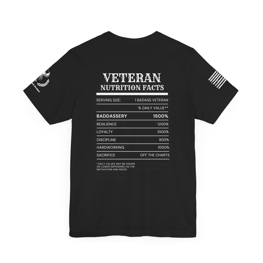 Veteran Nutrition Facts Tee