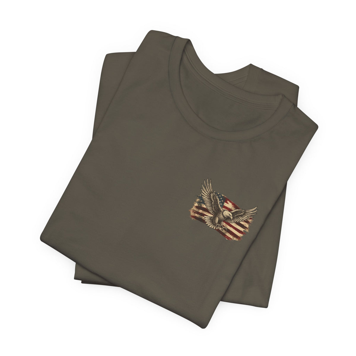 Patriotic Eagle T-Shirt — "If You Don't Like This Flag, Feel Free To Leave"