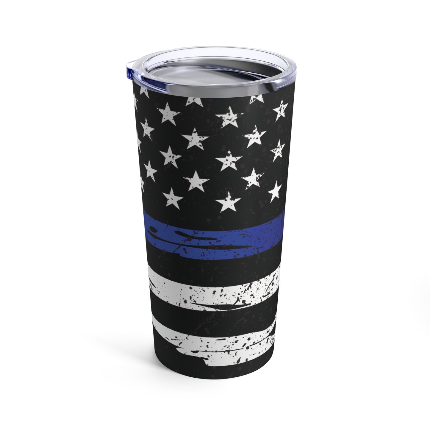 Thin Blue Line American Flag 20oz Stainless Steel Tumbler