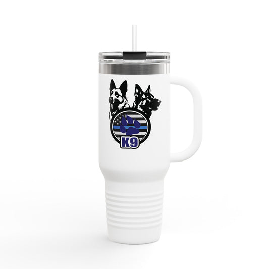 40oz K9 Thin Blue Line Tumbler – Insulated, Durable & Built for Duty