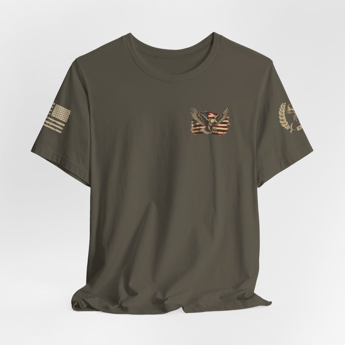 Patriotic Eagle T-Shirt — "If You Don't Like This Flag, Feel Free To Leave"