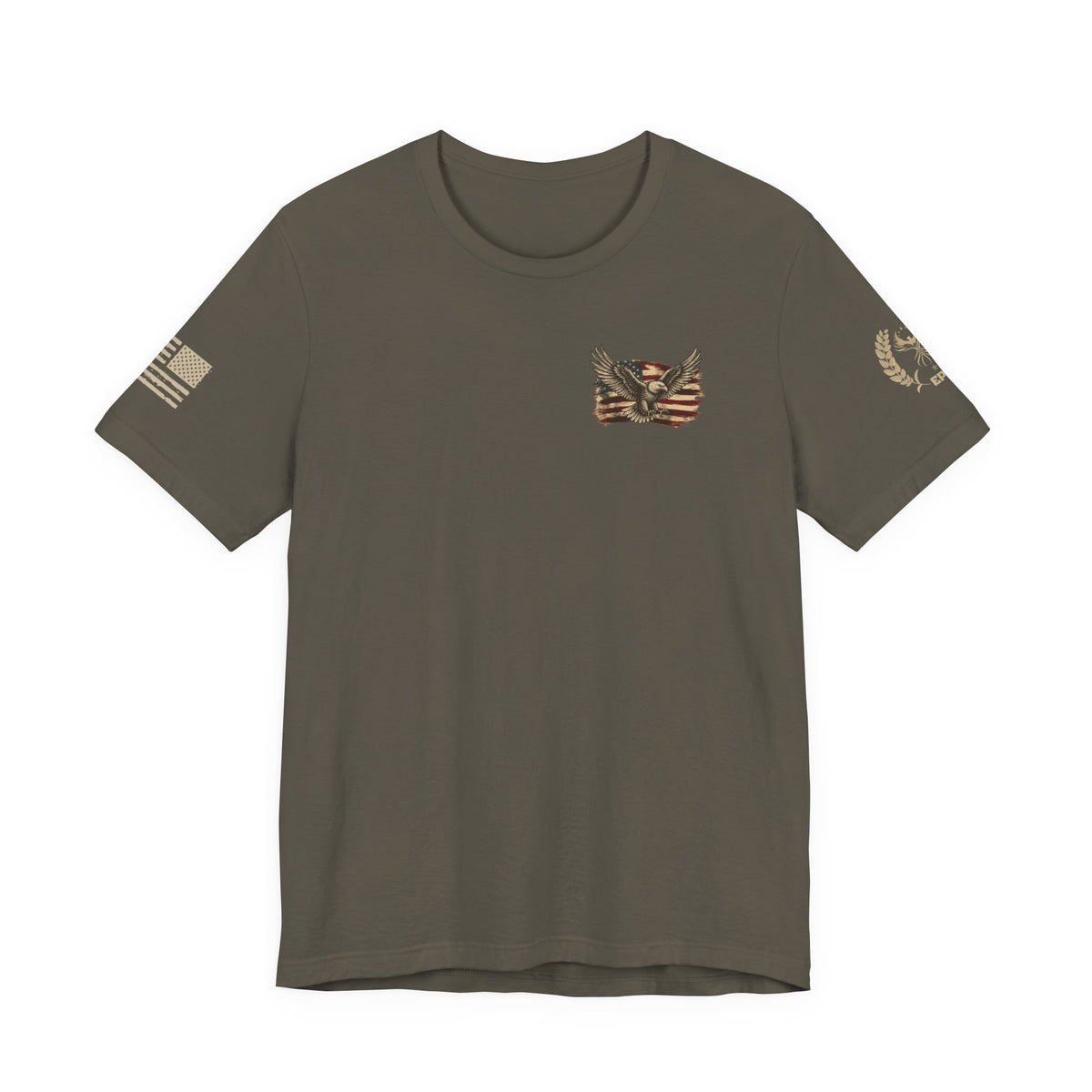 Patriotic Eagle T-Shirt — "If You Don't Like This Flag, Feel Free To Leave"