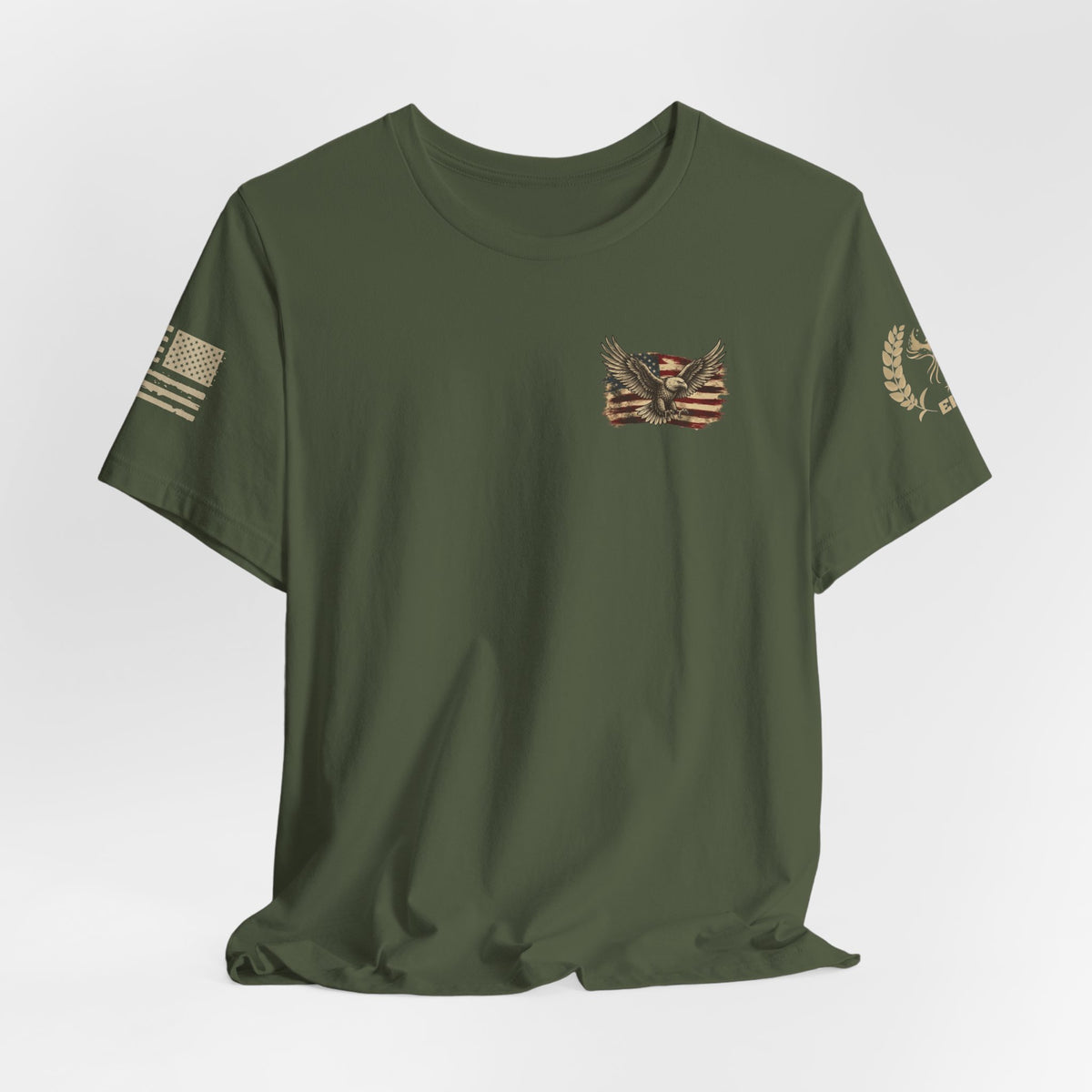 Patriotic Eagle T-Shirt — "If You Don't Like This Flag, Feel Free To Leave"