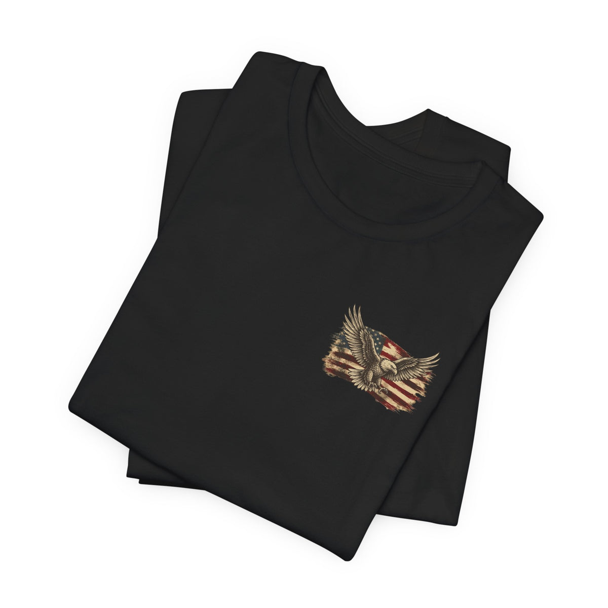 Patriotic Eagle T-Shirt — "If You Don't Like This Flag, Feel Free To Leave"