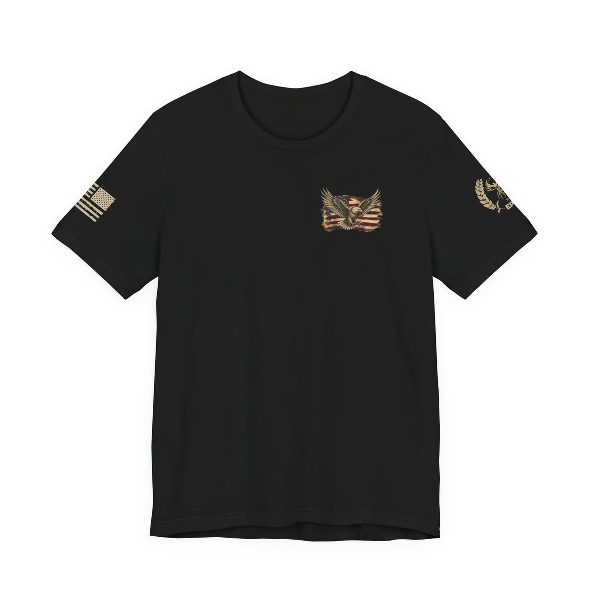 Patriotic Eagle T-Shirt — "If You Don't Like This Flag, Feel Free To Leave"