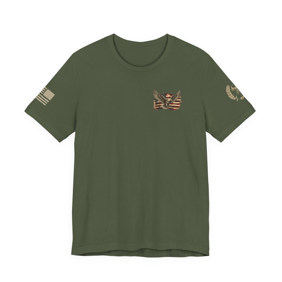 Patriotic Eagle T-Shirt — "If You Don't Like This Flag, Feel Free To Leave"