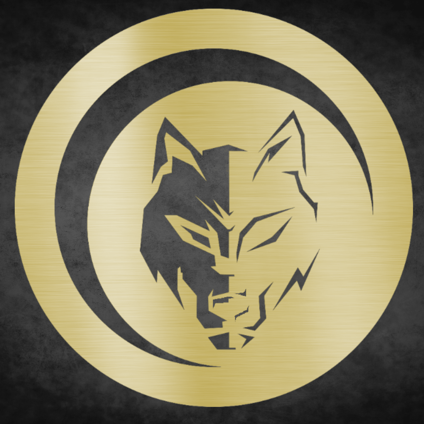 Wolf Moon - round metal wall art