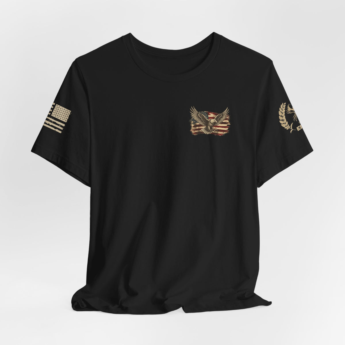 Patriotic Eagle T-Shirt — "If You Don't Like This Flag, Feel Free To Leave"