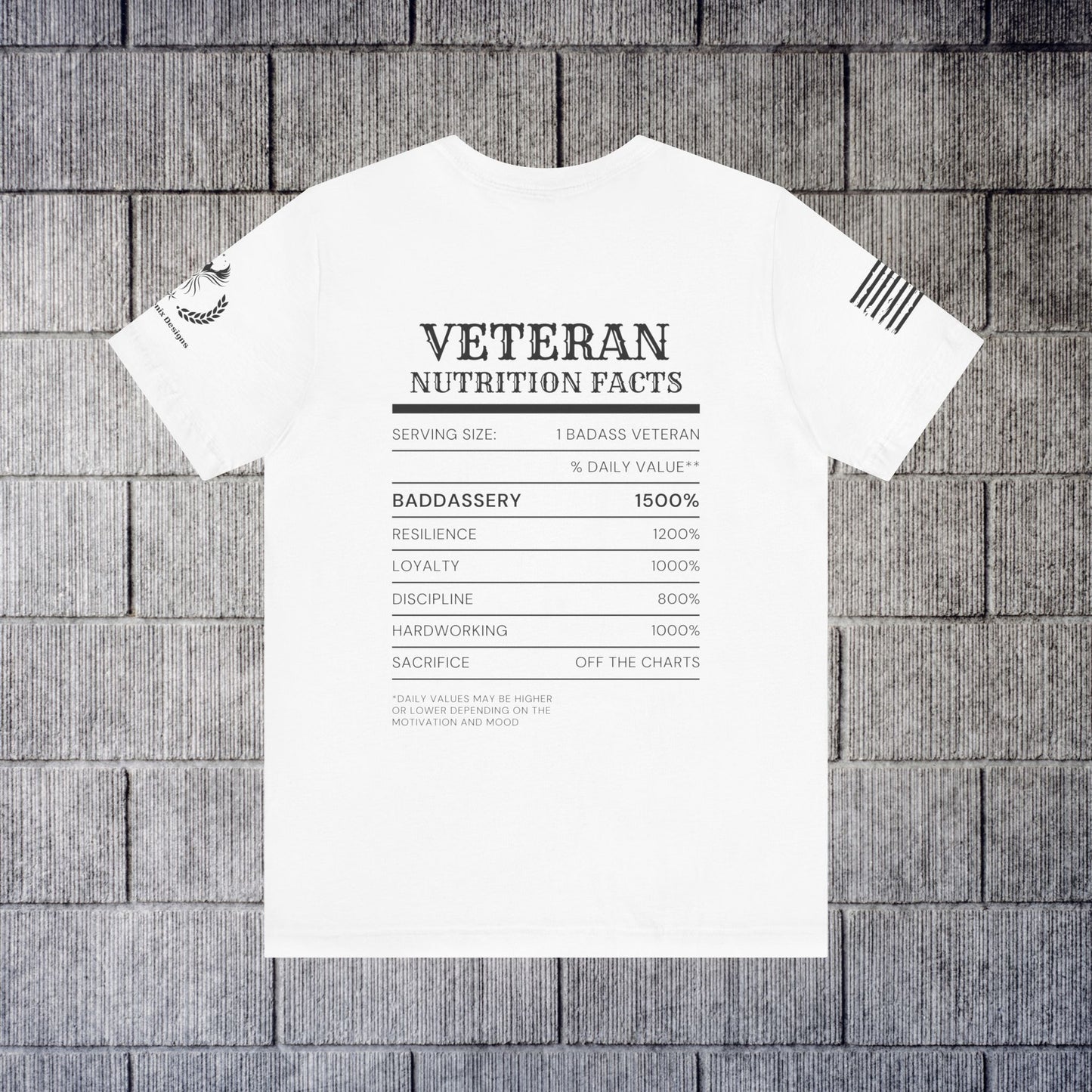 Veteran Nutrition Facts Tee