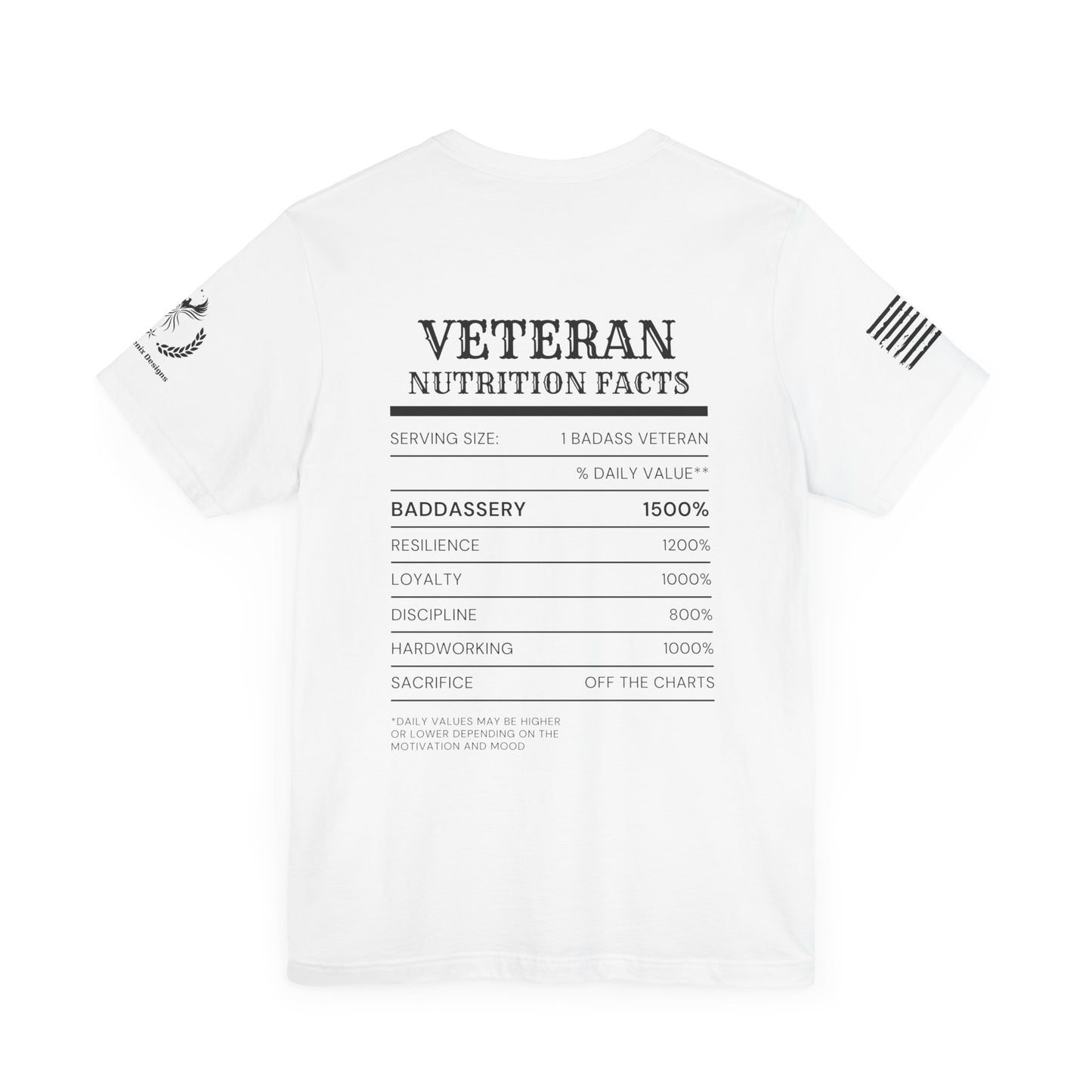 Veteran Nutrition Facts Tee