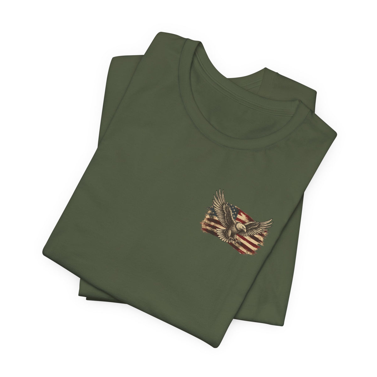 Patriotic Eagle T-Shirt — "If You Don't Like This Flag, Feel Free To Leave"