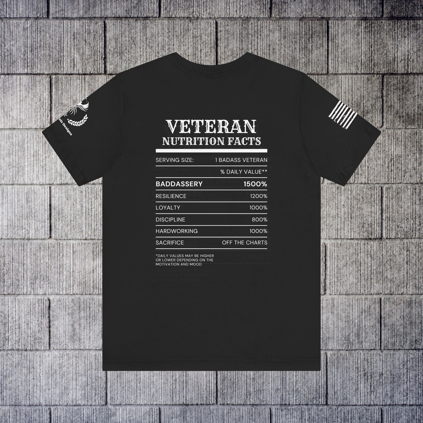 Veteran Nutrition Facts Tee