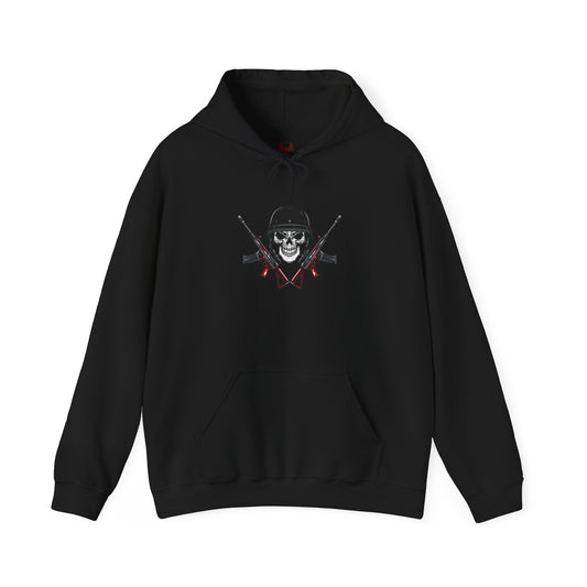 I Don’t Run, I Reload Hoodie – Patriotic Skull Edition