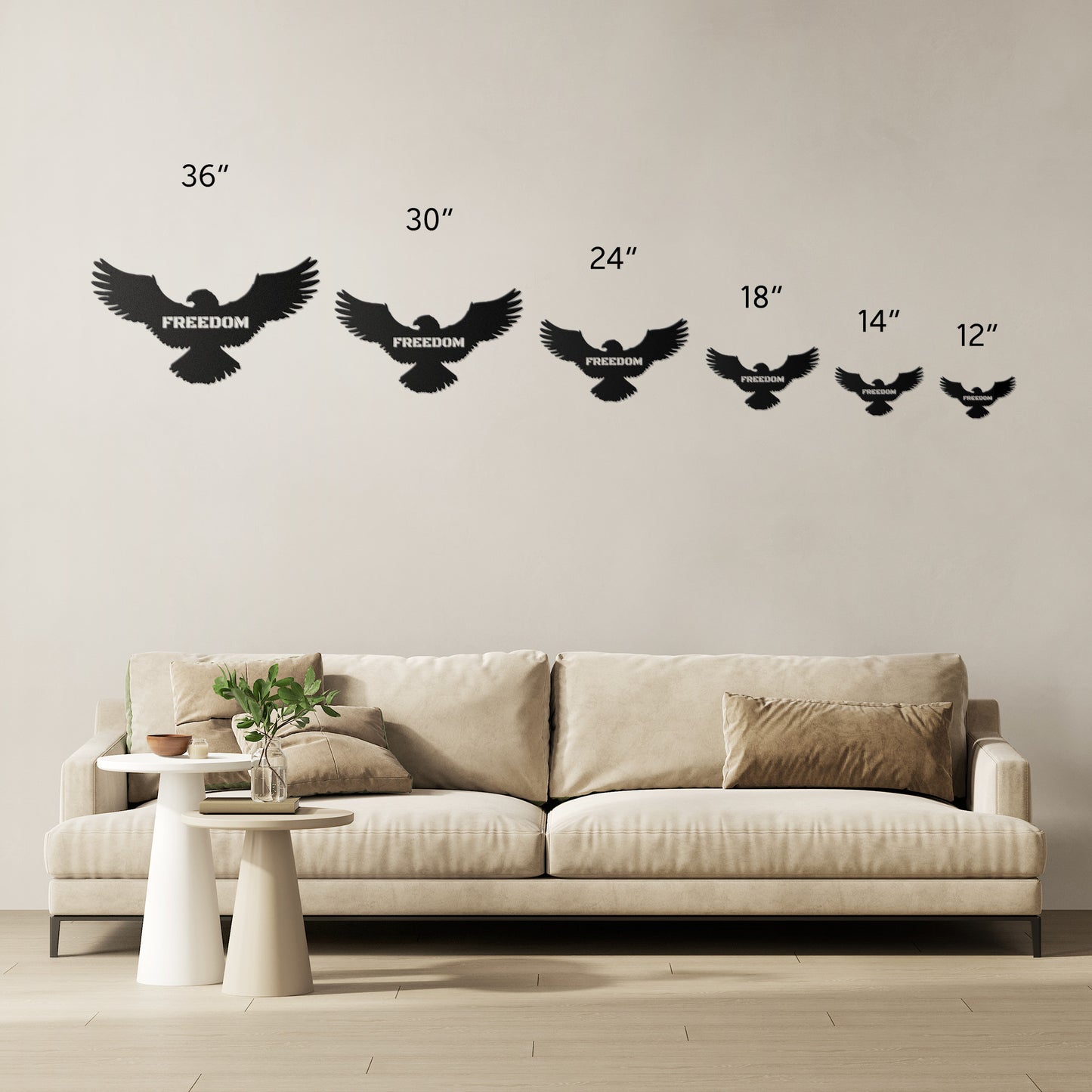 "Freedom Eagle" Metal Sign