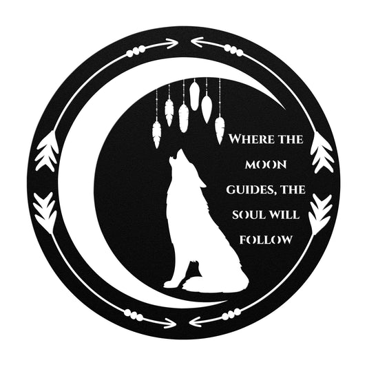 " Spirit of the Wolf" - metal wall art