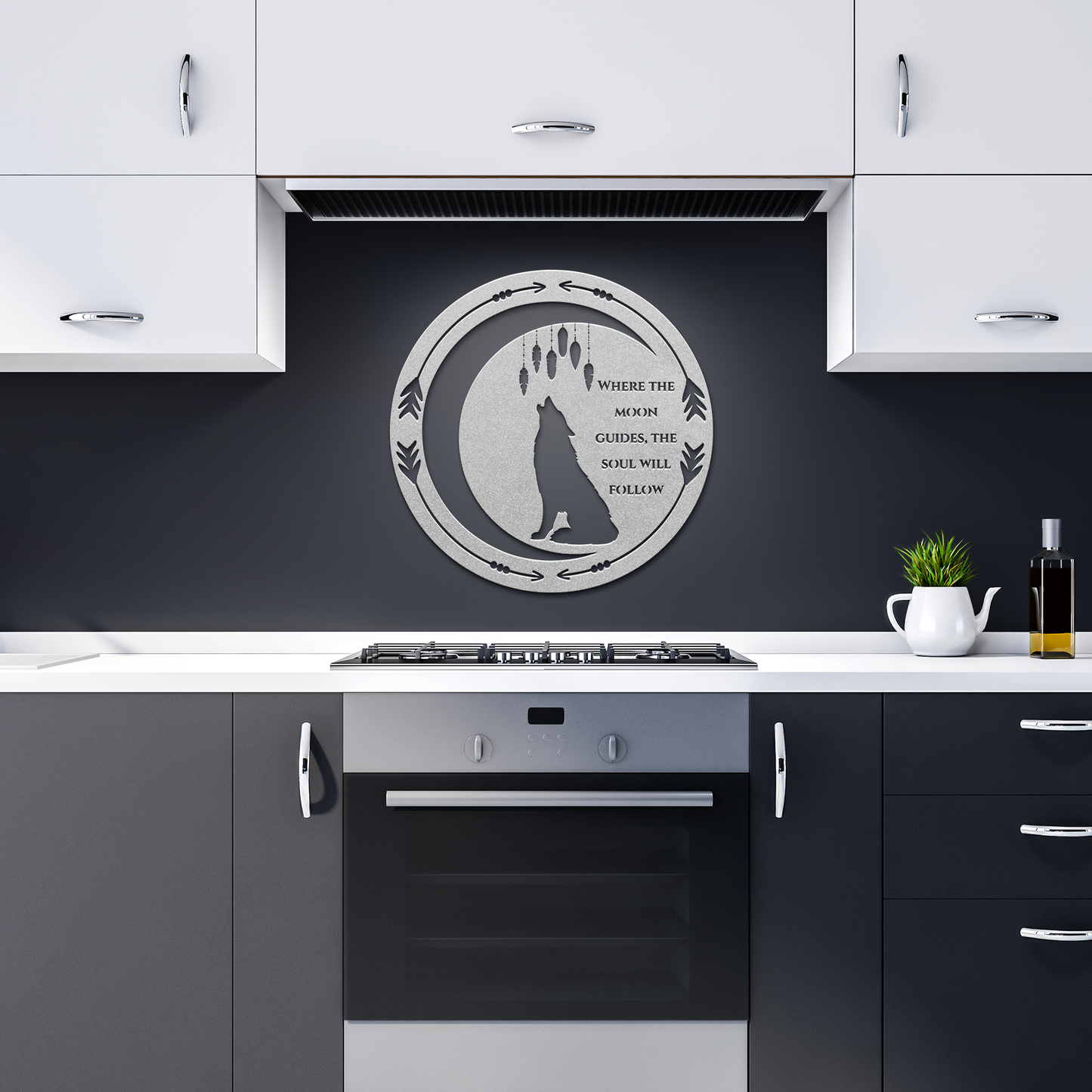 _Spirit_of_the_Wolf_-_metal_wall_art_Silver_Dark_Kitchen_Mockup.png