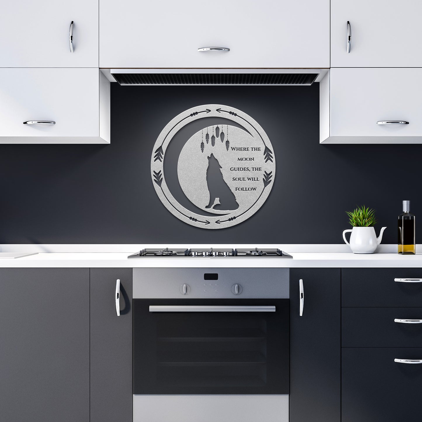 " Spirit of the Wolf" - metal wall art