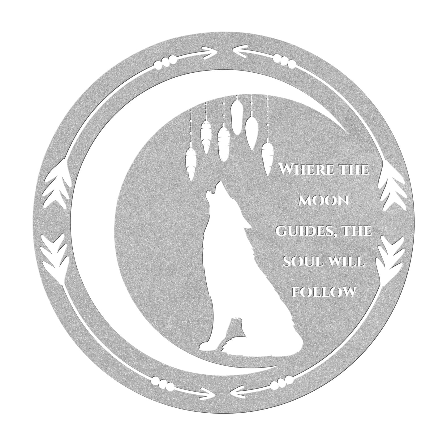 " Spirit of the Wolf" - metal wall art