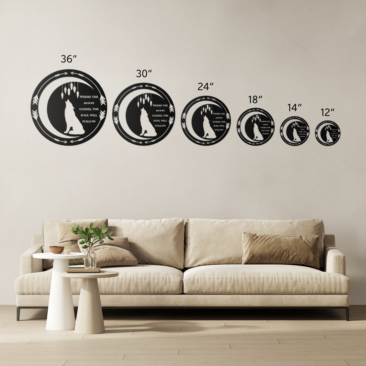 " Spirit of the Wolf" - metal wall art