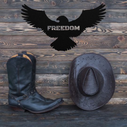 "Freedom Eagle" Metal Sign