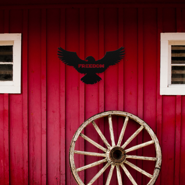 "Freedom Eagle" Metal Sign